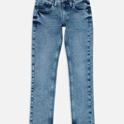 Pepe Jeans Cotton Blend Woven Full Length Solid Coloured Jeans - Blue-picture-10