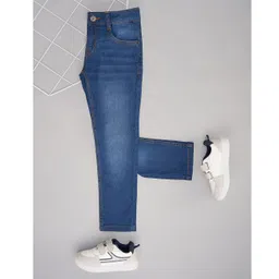 Pantaloons Junior Denim Washed Jeans - Blue-picture-16