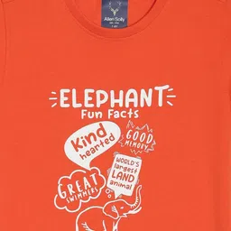 Allen Solly Junior Boys Typography Printed Round Neck Regular Fit Cotton T-shirt image 4