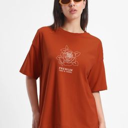 TOGS & TERRE Graphic Printed Round Neck Organic Cotton Oversized T-shirt-picture-34