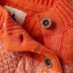 Yellow Apple Knit Full Raglan Sleeves Striped Pullover Sweater With Cable Knit Design - Multicolour image 4