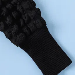 Mark & Mia Full Sleeves Solid Party Dress With Bow Applique - Red & Black image 4