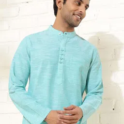 Fabindia Men Thread Work Pathani Kurta image 2