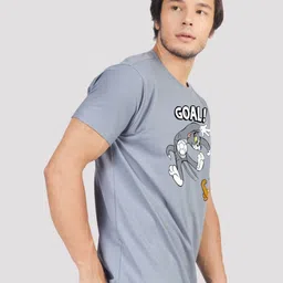 Greylongg Men Tom & Jerry Graphic Printed Round Neck T-shirt image 2