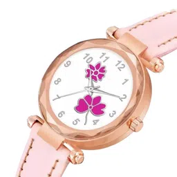 Miss Perfect Women Embellished Dial & Leather Straps Analogue Watch Cvv63 image 2