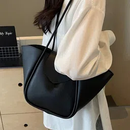 PURPLEHUNT Women Solid Structured Leather Shoulder Bag image 2