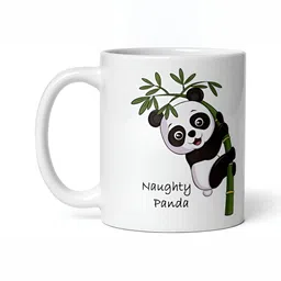 Mr UVD White & Black Graphic Printed Ceramic Glossy Mug 350 ml image 4