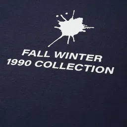 Mast & Harbour Typography Printed Drop-Shoulder Sleeves Pure Cotton T-shirt image 2