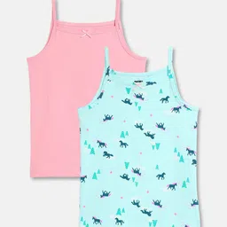 mackly Girls Pack Of 2 Printed Cotton Camisoles-image-71