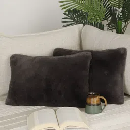 NISRAG HOME Black 2 Pieces Rectangle Cushion Covers-picture-39