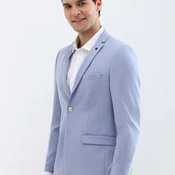 Allen Solly Self-Design Slim-Fit Single-Breasted Formal Blazer image 3