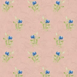 BOMBAY DYEING Peach-Coloured Floral 120 TC Bedsheet with 2 Pillow Covers image 2