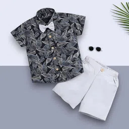 WINSWORLD ENTERPRISE Kids Floral Printed Shirt With Shorts-picture-13