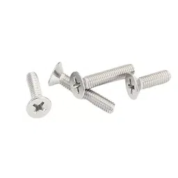 Rpi Shop M5x8mm Phillips Drive Countersunk Head Screw Full Thread Nickel Finish Pack of 100 Pcs image 4