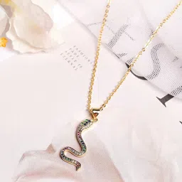 Rubans Voguish Women 24 K Gold-Plated Necklace image 2