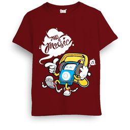 Cooldesi Kids Maroon Tshirts-picture-4