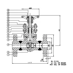 Leader FCS 038 Forged Cast Steel H Globe Valve 432 mm Class-150 image 2