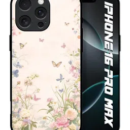 QRIOH Floral Printed iPhone 16 Pro Max Back Case Mobile Accessories-picture-31