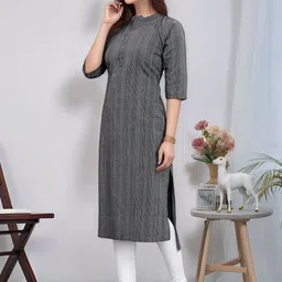 Anouk Rustic Women Striped Kurta image 4