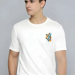 KAIDO Graphic Printed Round Neck Cotton T-shirt-picture-12