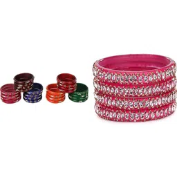 SOMIL Women Pack Of 2 Assorted Bangle Set-picture-13