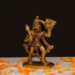 Zunaldo Brass Hanuman Flying Showpieces-picture-13
