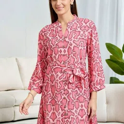 DressBerry Print Crepe A-Line Mini Dress-picture-21