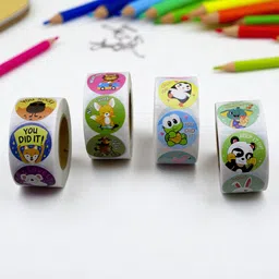 Asera 2000pcs Motivational Reward Stickers 4 Rolls | Teacher Stickers for Kids, Students & Children Ideal for Encouragement & Classroom Use-picture-15