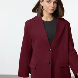 Trendyol Women Colourblocked Longline Tailored Jacket-picture-23