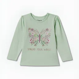 R&B Girls Typography Printed Applique T-shirt image 1