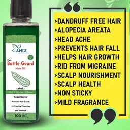 ANI'S Set Of Pure Bottle Gourd & Jadibuti  Hair Oils - 100ml Each image 4