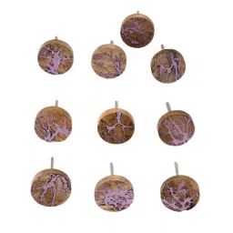 Screw Tight 1-7/10 Inch Wood Glossy Finish Door Knob CK902-10 (Pack of 10)-image-93