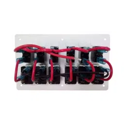 RS PRO DPDT (On)-Off-(On) Rocker Switch Panel Mount Polyamide 20 mΩ 30 V, 1748343 image 2