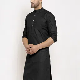 KRUDHA Men Thread Work Kurta image 4