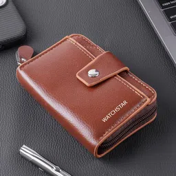 WATCHSTAR Unisex Textured Leather RFID Protected Card Holder-picture-28