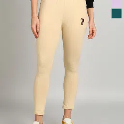 PAAVKI Women Pack Of 3 Slim-Fit Ankle Length Gym Tights-image-96