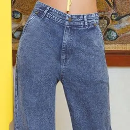 KATLINE Women Smart Straight Fit High-Rise Light Fade Stretchable Jeans image 4