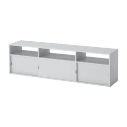 ikea spiksmed TV bench, light grey, 155x32x44 cm image 1