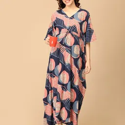 The Mom Store Printed Maxi Nightdress image 1