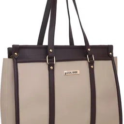 legal bribe Women Beige Tote image 4