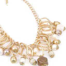 Odette Multi-Color Pearl Alloy Embellished Jewellery Set image 4