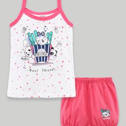 Cucumber Singlet Sleeves Inner Wear Sets - Coral-picture-48