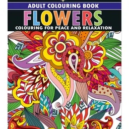 junior diamond Flowers : Colouring Book for Adults (Colouring for Peace and Relaxation)-picture-12