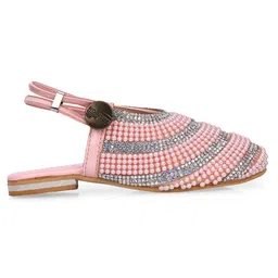 Mine Sole Pearl Embellished  Sandals - Pink image 5