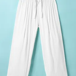 Little Bull Full Sleeves Abstract Embroidered Kurta & Pyjama Set - Peach image 4