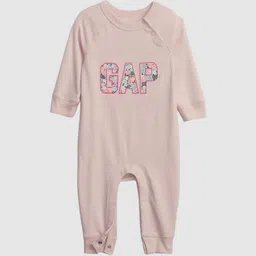 GAP Infant Boys Brand Logo Printed Pure Cotton Raglan Sleeves Romper-picture-51
