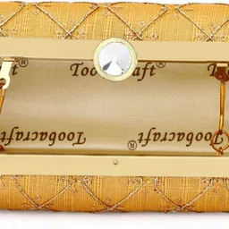 d'vine luxe Party Gold, Khaki Clutch image 4