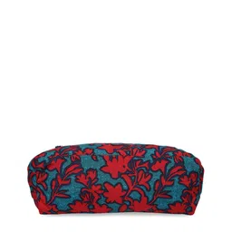 BAOMI Red Printed Oversized Shopper Tote Bag image 5