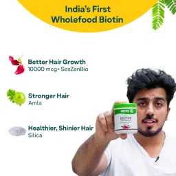 Oziva Advanced Hair Growth Serum And OZiva Plant Based Biotin 10000 + mcg image 5