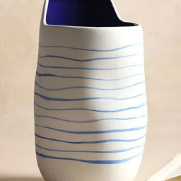 HABERE INDIA Blue & White Printed Ceramic FlowerVases-picture-26